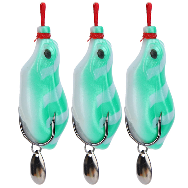 3 stk. kunstig simulation blød sequin fiske lokkemad fiskeri tilbehør 5.5cm3#