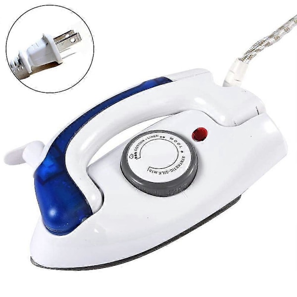 Mini rejse strygejern, bærbar dampstrygejern til tøj, håndholdt steamer, dampstrygejern, med non-stick strygesål, dampstrygning og tørstrygning