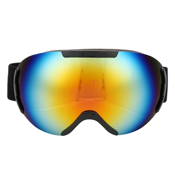 Skid- och snowboardglasögon med dubbla lager linser, anti-imma och UV-skydd, snöglasögon för vuxna (röda)