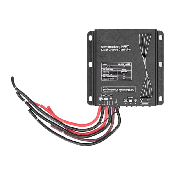 12V 10A 130W MPPT Solcellsladdningsregulator Urladdningsregulator IP67 Skydd för Hushåll RV Båt