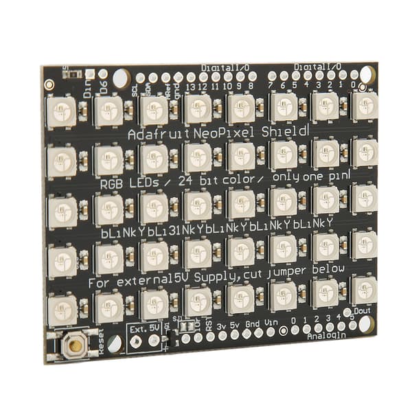 WS2812B 5050 RGB LED Integrert Driver 5x8 40 Bits Fullfarge Lys Utviklingskort for Hotell