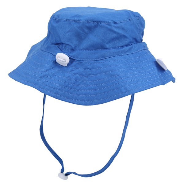 Børne Bucket Hat Unisex Baby Boy Girl Udendørs Justerbar Strand Cap Bucket Hat Royal Blue S