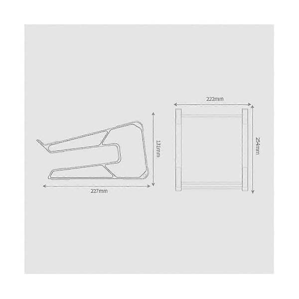 Laptopstativ med oppbevaring, aluminiumslegering, nettbrettstativ, universelt skrivebordsstativ for varmeavledning, Zekai