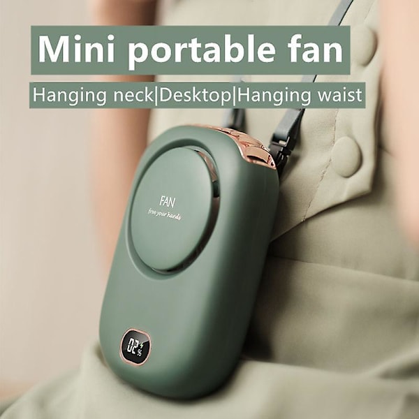 Mini kädet vapaa USB-latattava tuuletin kotiin, toimistoon ja matkalle
