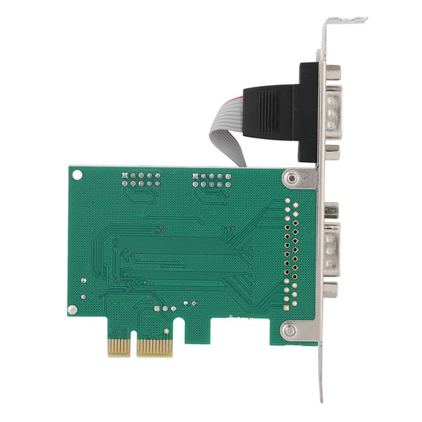 2 Port 2*RS-232 Seriellport COM till PCI-E PCI Express-kortadapterkonverterare