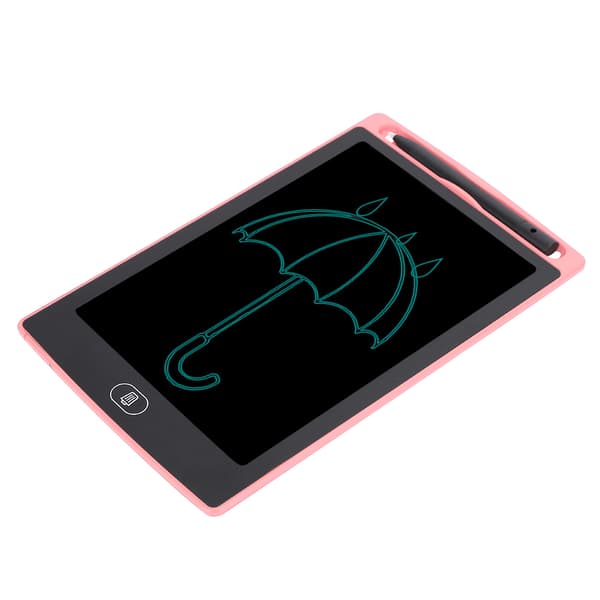 8,5 tommers LCD-skrivebrett Barn Smart Graffiti Tegnebrett Monokrom Håndskrift Lys rosa