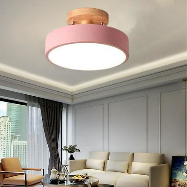 Moderne Rosa Taklampe Flush Mount Lysarmatur for Barnerom