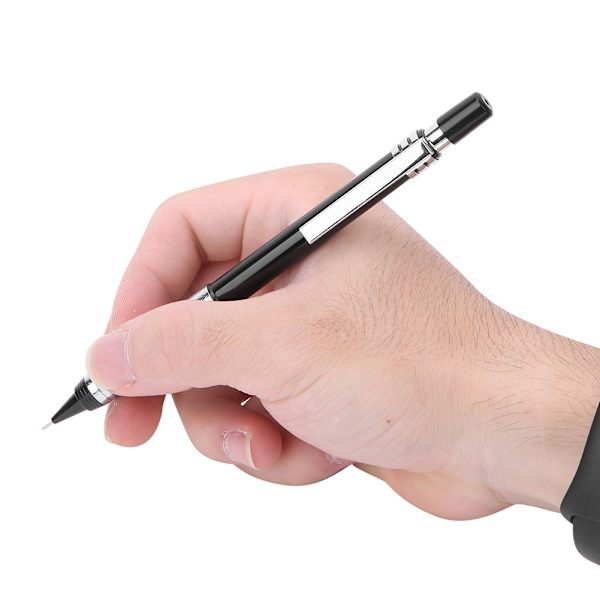 Mekanisk penna 2B Metall Skolbarn Kontorsmaterial Konst Skiss Automatisk Skrivverktyg 0,3 mm