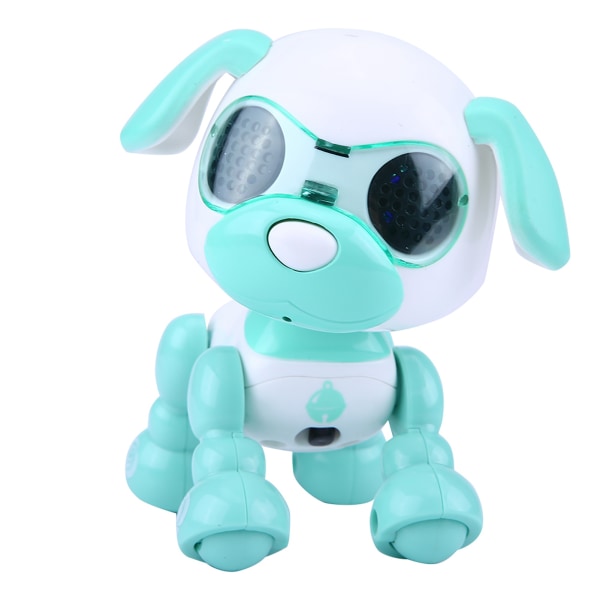 Robot Hunde Kæledyr Legetøj Smart Kids Interactive Walking Sound Pædagogisk gave hvalp LED (grøn)