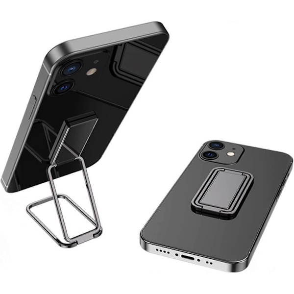 Universell Skrivbordsringhållare Magnetisk Vikbar Bil Smartphonehållare Fingerstöd 360 Rotation Självhäftande Vikbar Smartphonehållare Kompatibel med