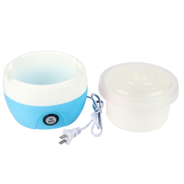 220V 1L Elektrisk Automatisk Yoghurt Maker Machine Yoghurt DIY Værktøj Plastbeholder CN-stik (blå)