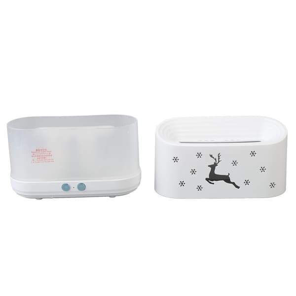 Flammemønster Luft Aroma Diffuser Luftfugter Stor Kapacitet Tank Stille Automatisk Luftfugter Boligindretning 5V 2A