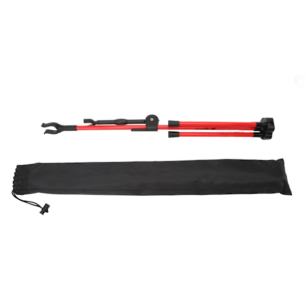 Bågstativ i glasfiber för recurvbåge, lättviktsstativ för compoundbåge, 62 cm högt, för utomhusbruk, röd