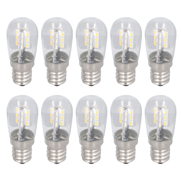 10 stk LED E12 Pære Glas Lille Loftlampe Pære 500LM Vægpære til Soveværelse Kontor 220V
