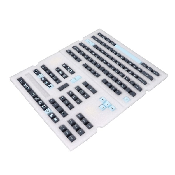 Mekanisk tangentbords-tangentuppsättning 128 tangenter PBT-tangentuppsättning Kontrasterande färger Stil för DIY-ersättning Tangentbordstillbehör Kometer
