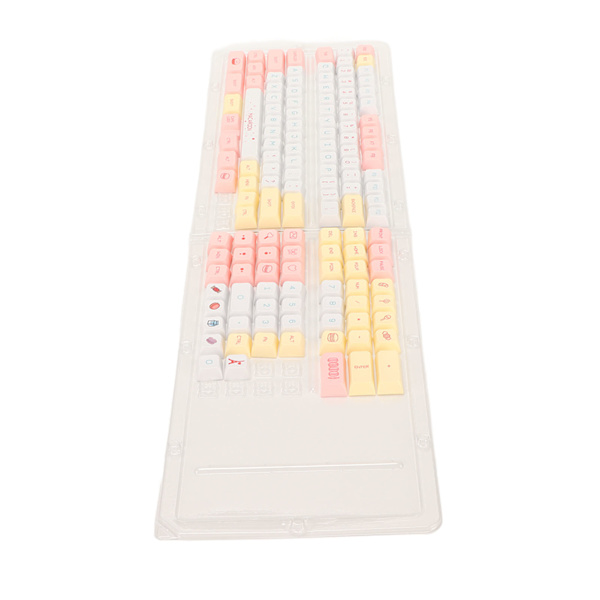 PBT-näppäinhatut 130 näppäintä Dye Sublimation -ergonominen runsaasti värejä mekaaniset näppäinhatut peliin Työ DIY Macaron
