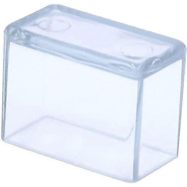 12 stk. Rektangulære PVC Stolben Hætter Anti-Ridse Møbelben, 20 x 30 mm, 2,0 x 3,0 cm, Klar