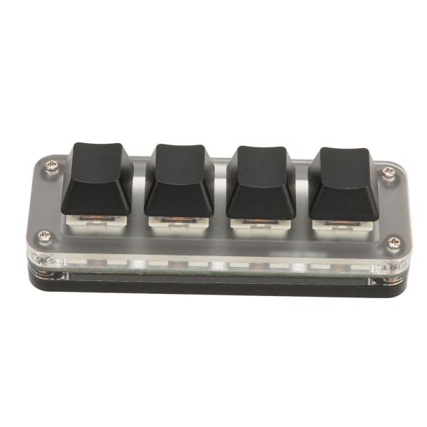Programmerbart tastatur USB 4 nøkler Mini bærbart mekanisk tastatur HID DIY programmerbart tastatur RGB OSU spilltastatur
