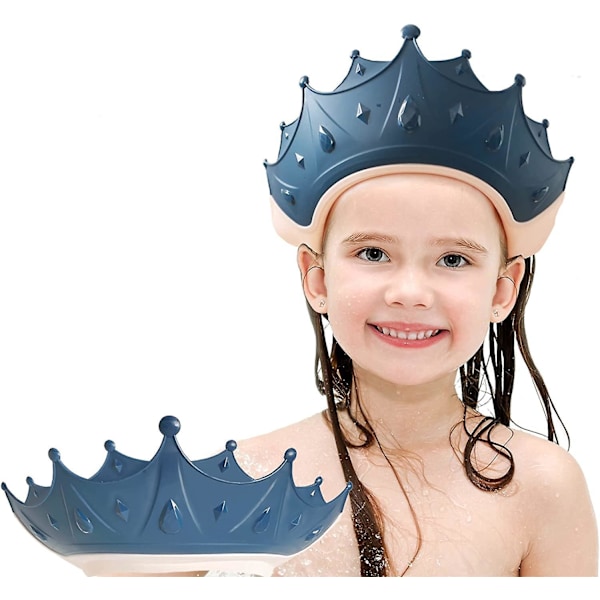 Justerbar baby simhatt och mask - Blå, 15*13cm, 0-9 år gammal, skyddar barns ögon