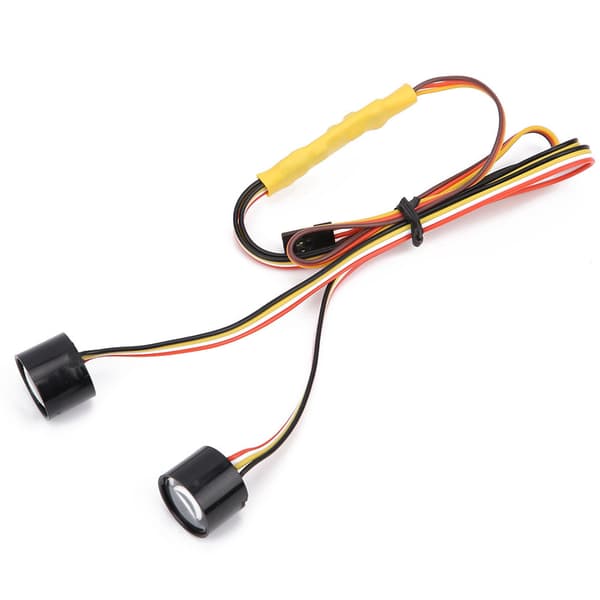 Fargerike LED-hodelykter Hodelampe Modifisert Tilbehør Passer for 1/10 RC Crawler Bil