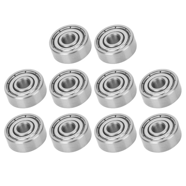 10 stk. S624ZZ 4x13x5mm kuglelejer i rustfrit stål til longboards rulleskøjter dele