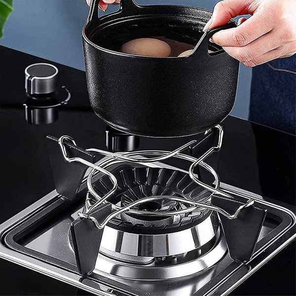 4-osainen set universal wok-kaasuliesien tukia keittiöihin ja keittotasoihin kestävästä valuraudasta