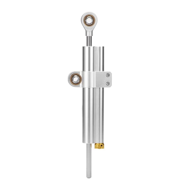 Universal Motorcykel CNC Aluminiumlegering Styredæmper Stabilisator Tilbehør (Sølv)