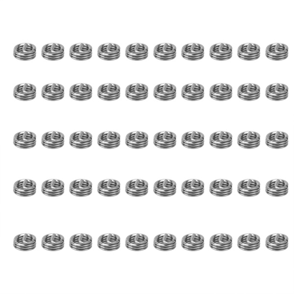 50 st Trådgänginsats Rostfritt stål Skruvhål Reparation av set US Unit 2‑561D