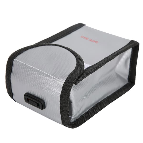 RC Drönare Säker Batteri Explosionssäker Väska Skyddsfodral Passar DJI Mavic Air 2 Drönare Silver (1 Batteri)