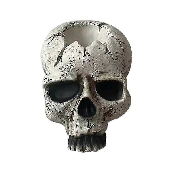 Levering i morgen Halloween Dekor Lysestage Kranie Vægophæng -GDZD B