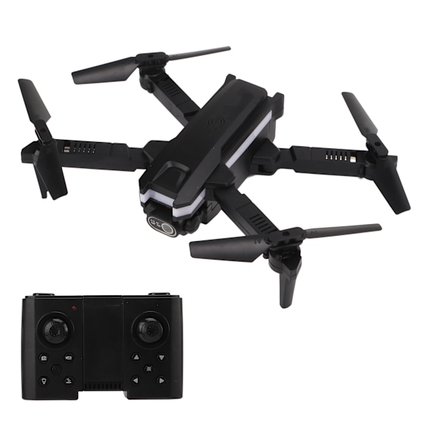 XT8 Mini Drone Aerial Photography RC FPV Drones 4K Dual Camera Multicolored Light Plane Toys Black Three Battery