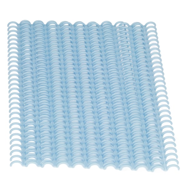 10 st bindande ryggar 30 hål 12 mm diameter DIY skärbar plast A4 trådbindande ryggar för skola kontor ljusblå