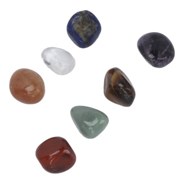 7 stk Crystal Stones Set Balancing Energy Beroligende sinn Healing Natursteiner Hjem Dekor