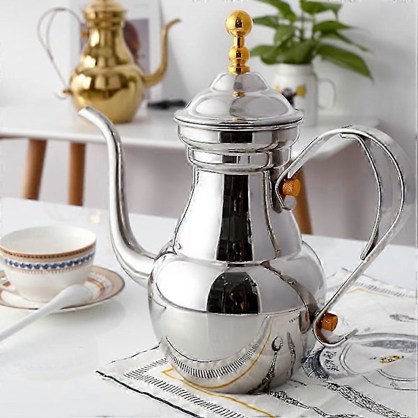 Handbryggningskaffekanna med lång pip Mellanösternstil Tekanna Kaffekanna (1,5L)