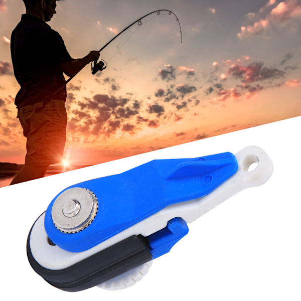 J002 Nylon Black Sea Fishing Spänne Snabbkoppling Clip Tool Tillbehör utan stålvajer (Blå Vit Svart)