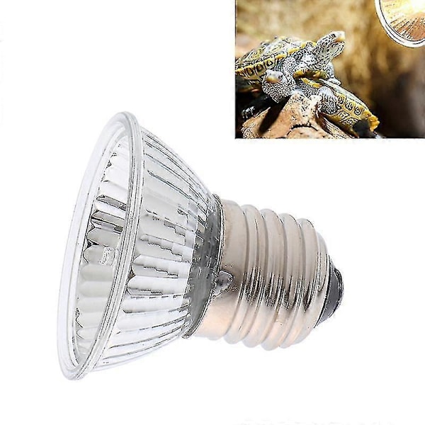 25/50/75w Uva+uvb 3.0 Reptil Lampe Pære Skildpadde Solbadning Uv Lys Pærer Varmelampe Temperaturregulator 50w 220V