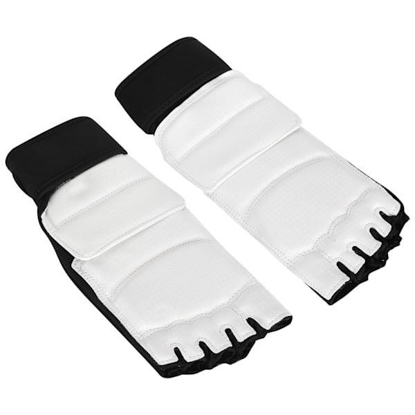 2 stk Taekwondo Foot Guard Boksebeskyttelse Ankelstøtte til voksne børn Kickboxing Gym Træning Sort og hvid M