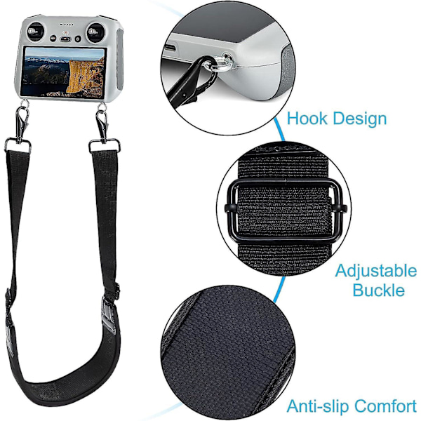 Halsband för RC-kontroll, läderrem för DJI Mini 3 Pro
