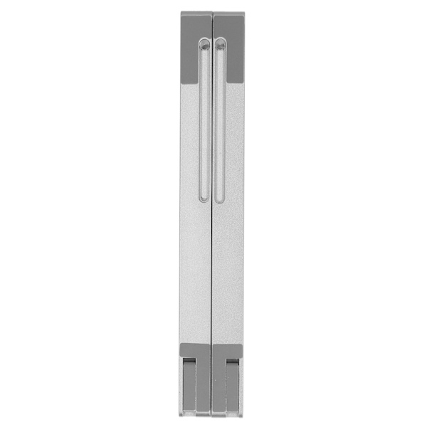 Laptopstativ i aluminiumlegering, hopfällbart, justerbart, bärbart skrivbordsstativ för 10-17 tum surfplatta, bärbar dator, grå