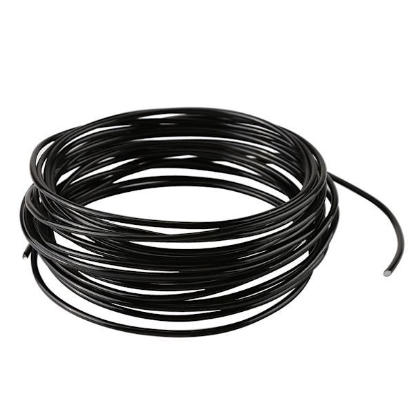 5 meter / rulle 2 mm rund oxidation aluminiumtråd DIY tilbehør til smykkefremstilling (sort)