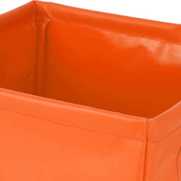 Sammenklappelig vask, lækagesikker, bærbar, sammenklappelig campingspand til rejser, vandreture, 13L, orange, 13L