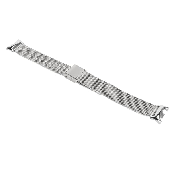 Justerbar Udskiftningsurrem Åndbar Foldespænde Hurtigudløser Rustfrit Stål Urrem til Mi Band 8 Sølv