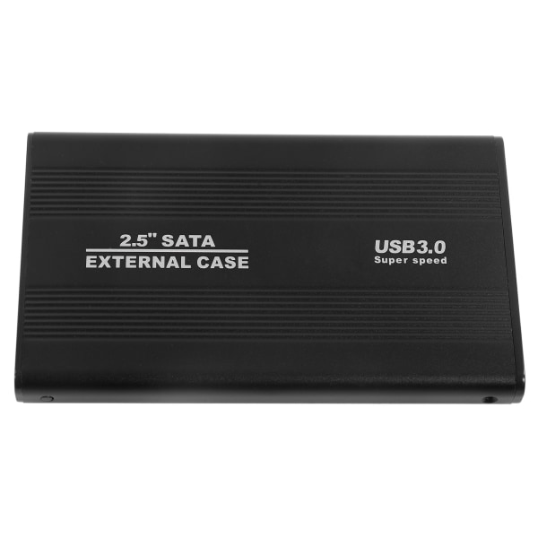 Harddiskkabinet 2,5 tommer 4 TB LED-indikation Aluminiumshus Hot Swappable 5 Gbps USB 3.0 Port Ekstern HDD-etui Sort