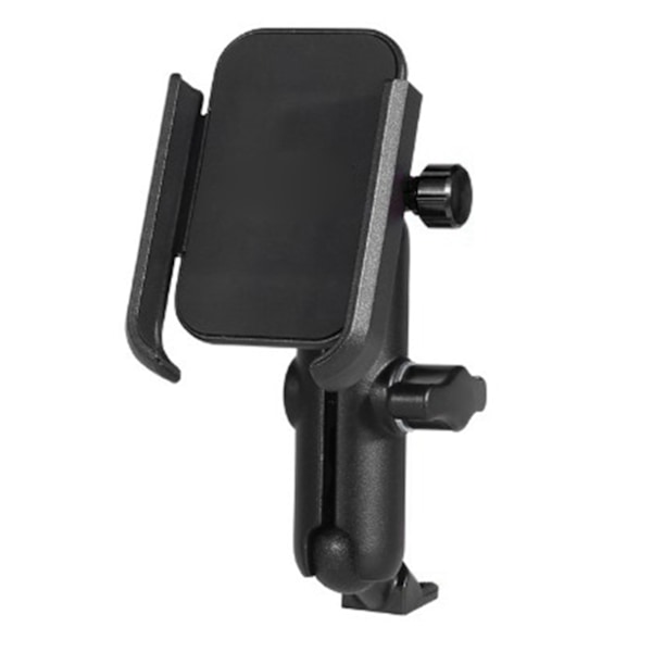 Cykeltelefonhållare i aluminiumlegering, roterbar, för utomhusbruk, mobiltelefonhållare för motorcykel, elcykel, cyklar, ingen laddning, svart ställ