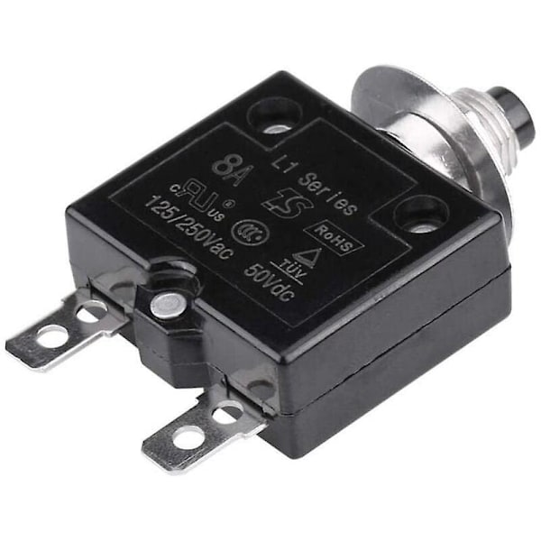 Afbryder, Manuel Reset Termisk Afbryder, Overbelastningsbeskyttelse 5A/8A/10A/15A/18A/20A/30A (Valgfri)(8A)