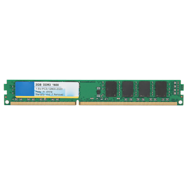Xiede-muistimoduuli, täysin yhteensopiva Intel/AMD DDR3 2 Gt 1600 Mhz PC3-12800 1,5 V