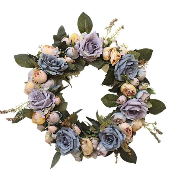 Forårsrose Blomsterkrans - Vintage Bryllupsdekoration & Gave