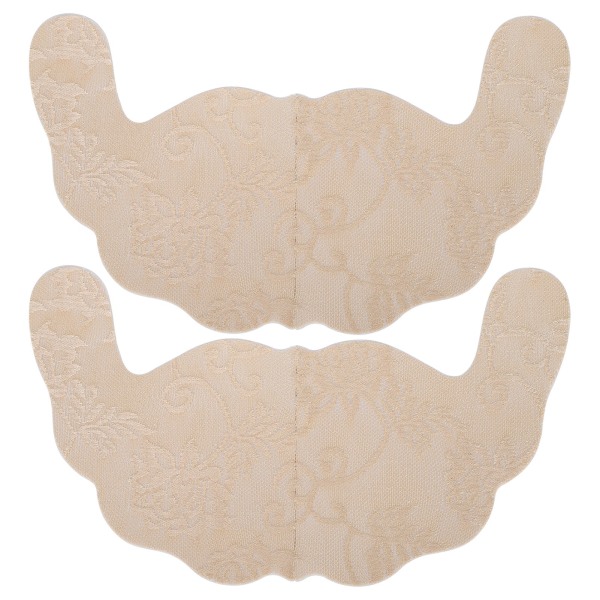 Nipple Cover Stickers Disposable SelfAdhesive Lace Invisible UShaped Underwear Bra Pads(Khaki B)