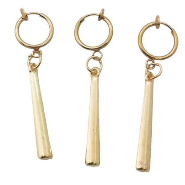 Bar Dangle øredobber Kompakt struktur Legering Lett Glansfull Bærbare Bar Dangle øredobber for kvinner jenter menn