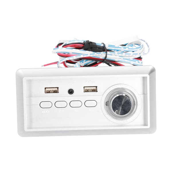 Effektforsterker Spiller 5V 5W+5W Bluetooth 5.0 MP3 Lydpanelspiller med AUX-inngang